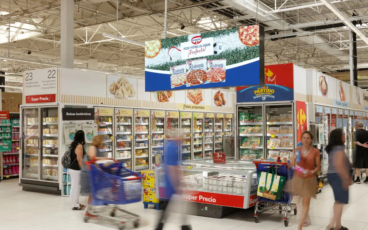 ISM Instore-Media-Kampagne für Dr. Oetker in Spanien. (Foto: ISM)