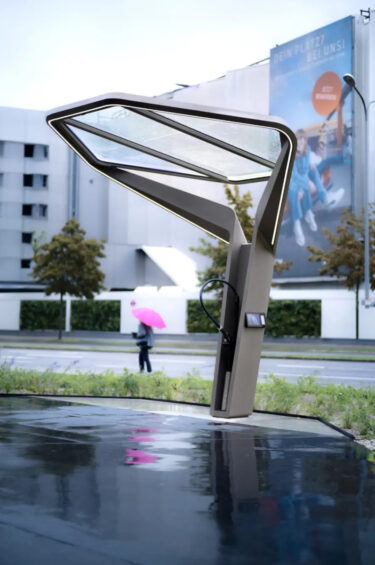 Design der Ladeparks in München vor der BMW-Welt (Foto: Designworks)