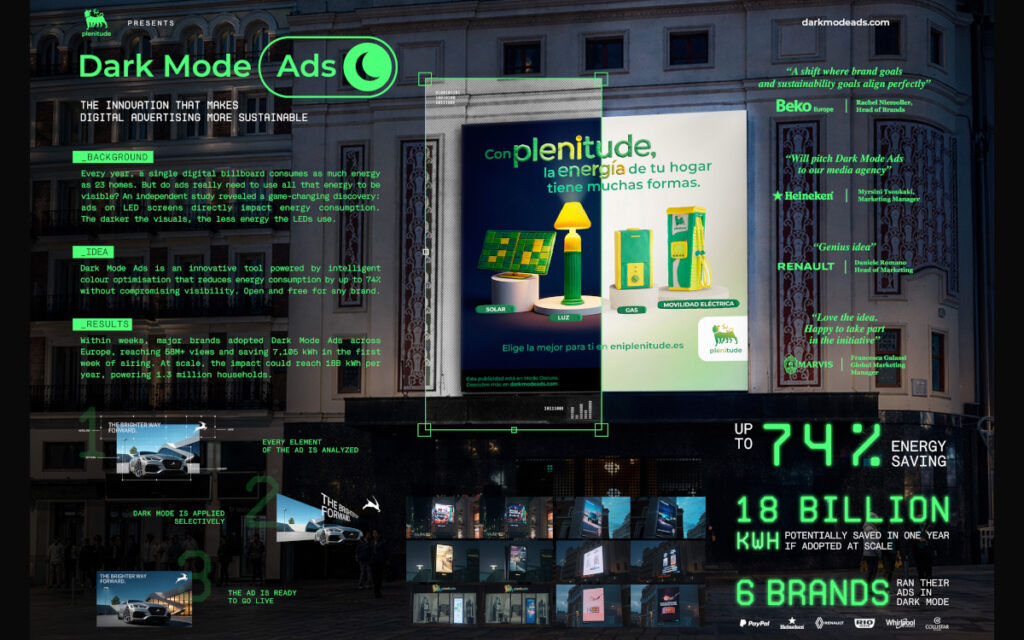 Kampagne "Dark Mode Ads" (Bild: Cannes Lions)
