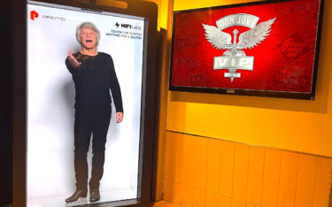 3D-Avatar von Jon Bon Jovi auf einem Proto-Screen (Foto: Superfan.Live)