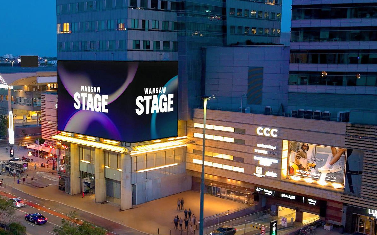 Der Screen "Warsaw Stage" ist 800 Quadratmeter groß. (BIld: Digital Network)