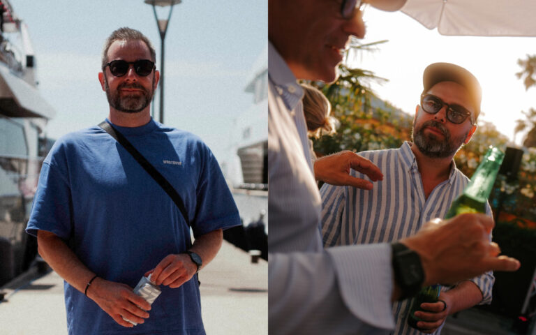 "DooH ist selten der alleinige Held einer Idee, aber oft der Ort, an dem sie greifbar wird." - Tobias Hefele, CEO von Weischer OOH, und Moritz Weischer, CMO von Weischer, über die Rolle der digitalen Außenwerbung in Cannes (Fotos: Weischer)