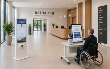 Werkstation aktualisiert seine Barrierefreiheits-Richtlinie BIMK 4712:2026 für Kioskterminals und Informationsstelen. (Foto: Werkstation GmbH)