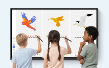 Die neuen RE05E-Boards können bis zu 50 Touchpoints gleichzeitig verarbeiten. (Foto: BenQ)