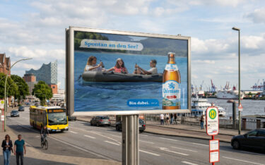Die OoH-Motive der Aktivierung sind im Stil von Chat-Nachrichten. (Foto: Lehof)