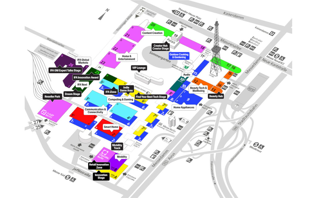 Der Hallenplan der IFA 2026 (Bild: IFA Berlin)