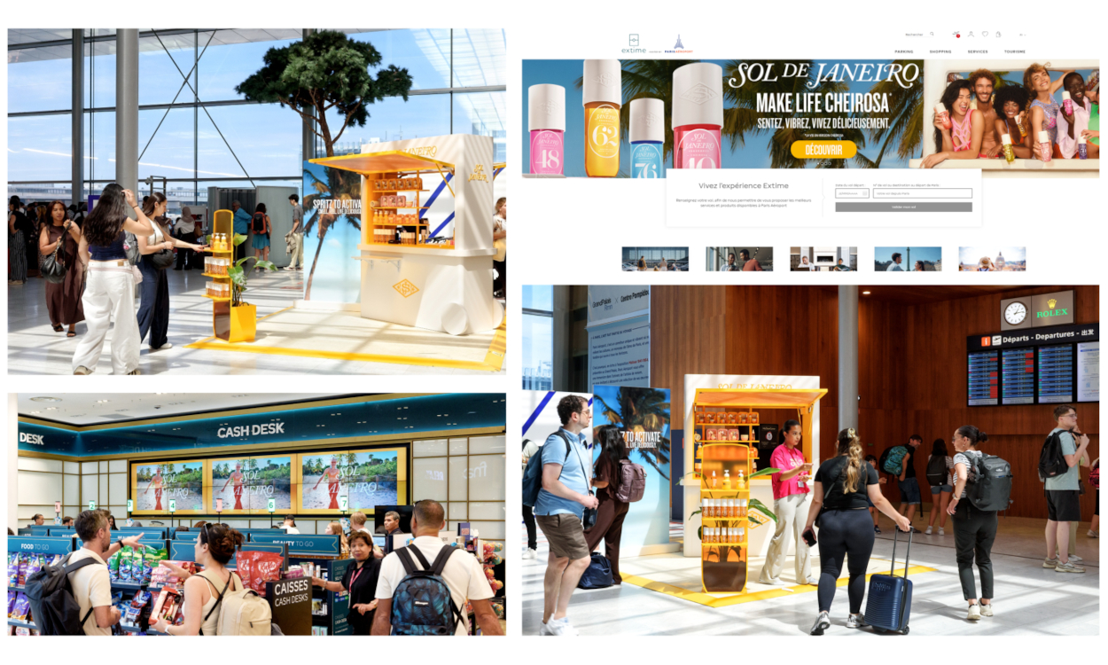 Extime JCDecaux Airport bespielt mit einer dreiteiligen Omnichannel-Kampagne die Flughäfen Paris-Charles de Gaulle und Paris-Orly. (Foto: Extime JCDecaux Airport)