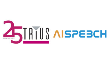 Tris vertreibt die Produkte von AI-Speech exklusiv in Deutschland. (Logos: TRIUS /AISpeech)
