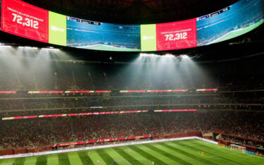 Halo-Screen im Mercedes-Benz-Stadion, Atlanta