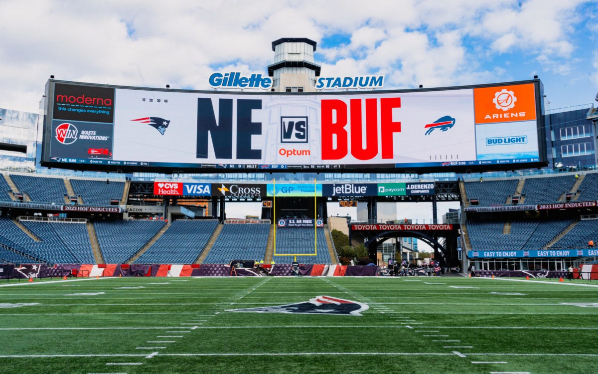 LED-Wand im Gillette Stadium (Foto: Daktronics)