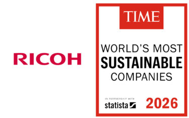 Ricoh ist in der Liste "World's Most Sustainable Companies" des Time-Magazin. (Logo: Ricoh)