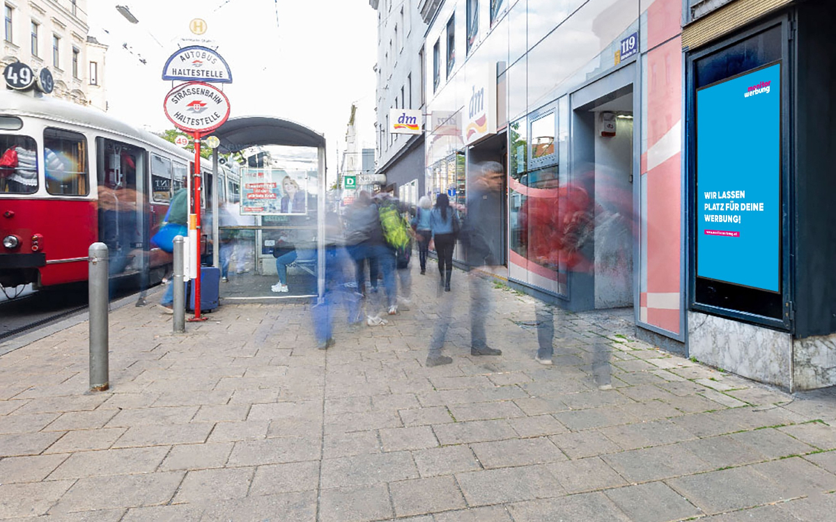 Monitorwerbung vermarktet neue urbane DooH-Flächen in Wien und ganz Österreich exklusiv. (Foto: monitorwerbung)