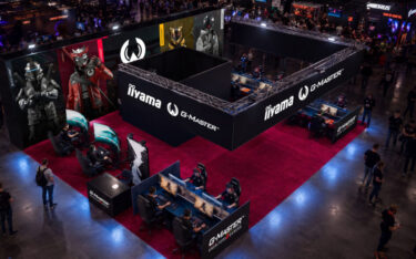 Beim gamescom-Stand von Iiyama gibt es neue Screens zum ausprobieren. (Foto: iiyama)