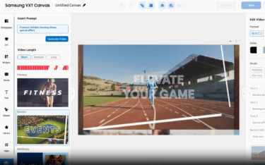 UI des AI-Video-Agenten Lucas von Idomoo in Samsung VXT (Foto: Idomoo)