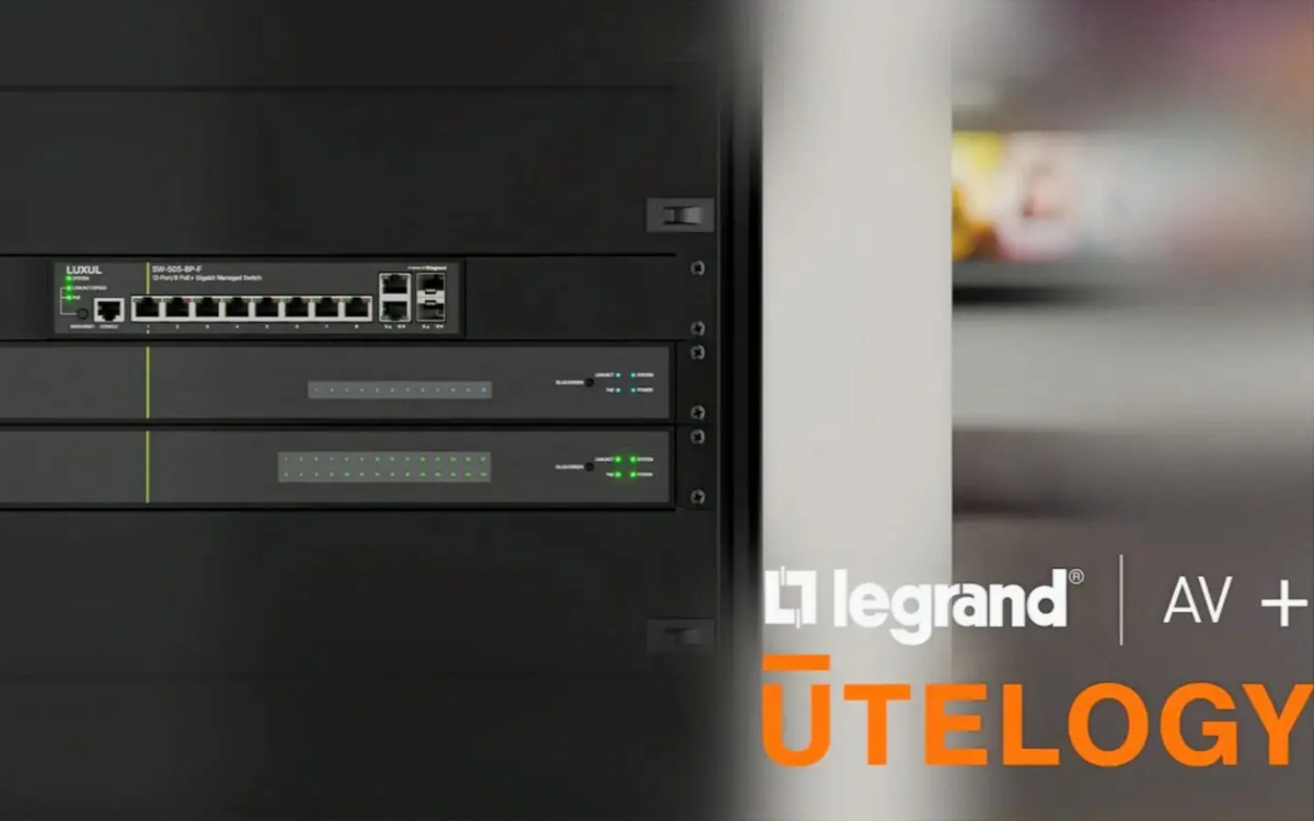 Luxul-Switches von Legrand AV lassen sich künftig direkt über die Cloud-Plattform Utelogy überwachen. (Foto: Legrand AV)