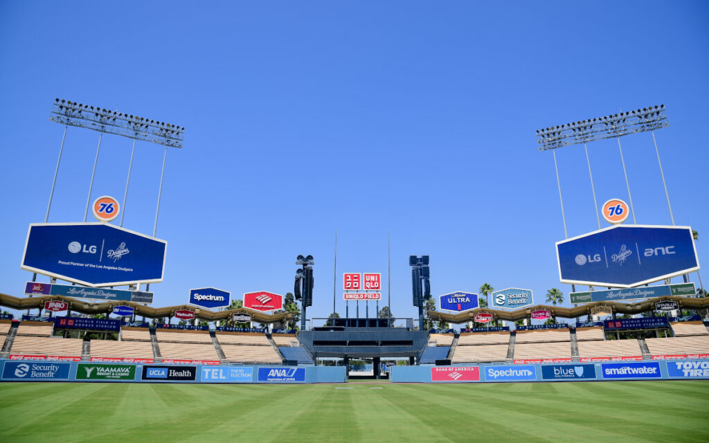 Das Innere des Baseball-Stadions der Dodgers on Los Angeles (Foto: LG Electronics)