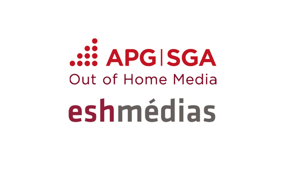 ESH Médias und APG|SGA kooperieren ab 2027 im Westschweizer Werbemarkt. (Logos: APG|SGA & ESH Médias)