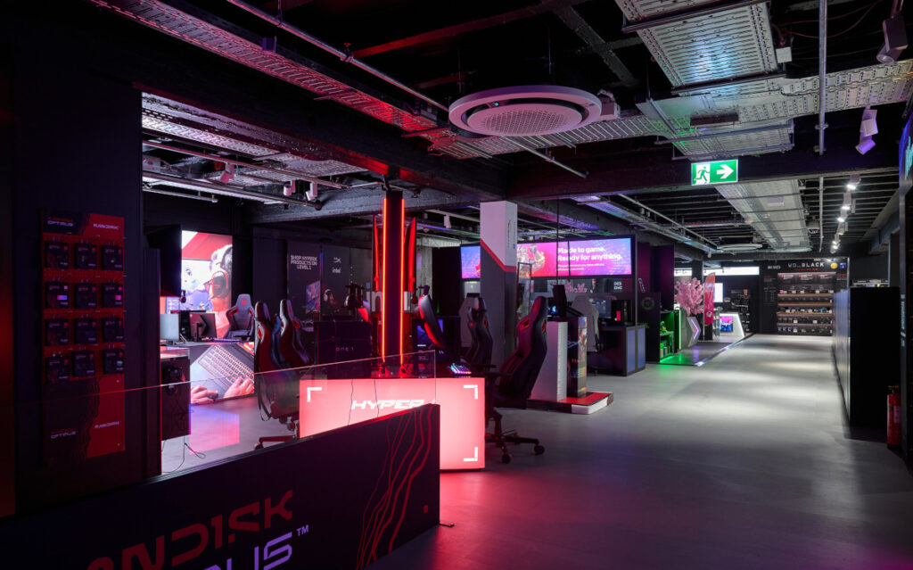Xperion bekommt rund 1.000 Quadratmetern als Gaming-Erlebniswelt mit Spielstationen. (Foto: MediaMarktSaturn)
