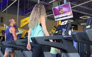 Der Großteil der aufgenommenen Screens auf der Viooh-Plattform hängt in Fitnessstudios. (Foto: VIOOH)