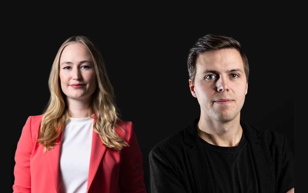 Julia Vogl, neue CCO bei Grassfish, und Filip Ladeborn, neuer COO bei Grassfish (Foto: Grassfish)