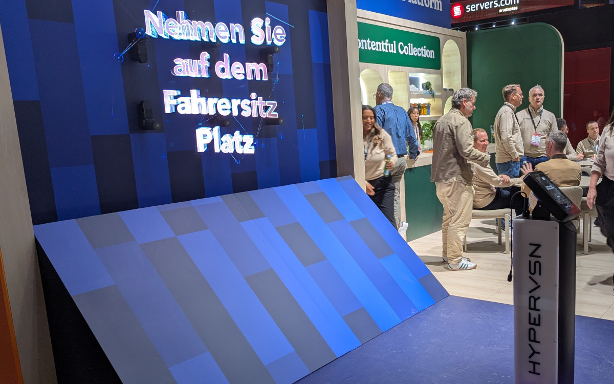 Hypervsn-Display auf der Dmexco (Foto: invidis)