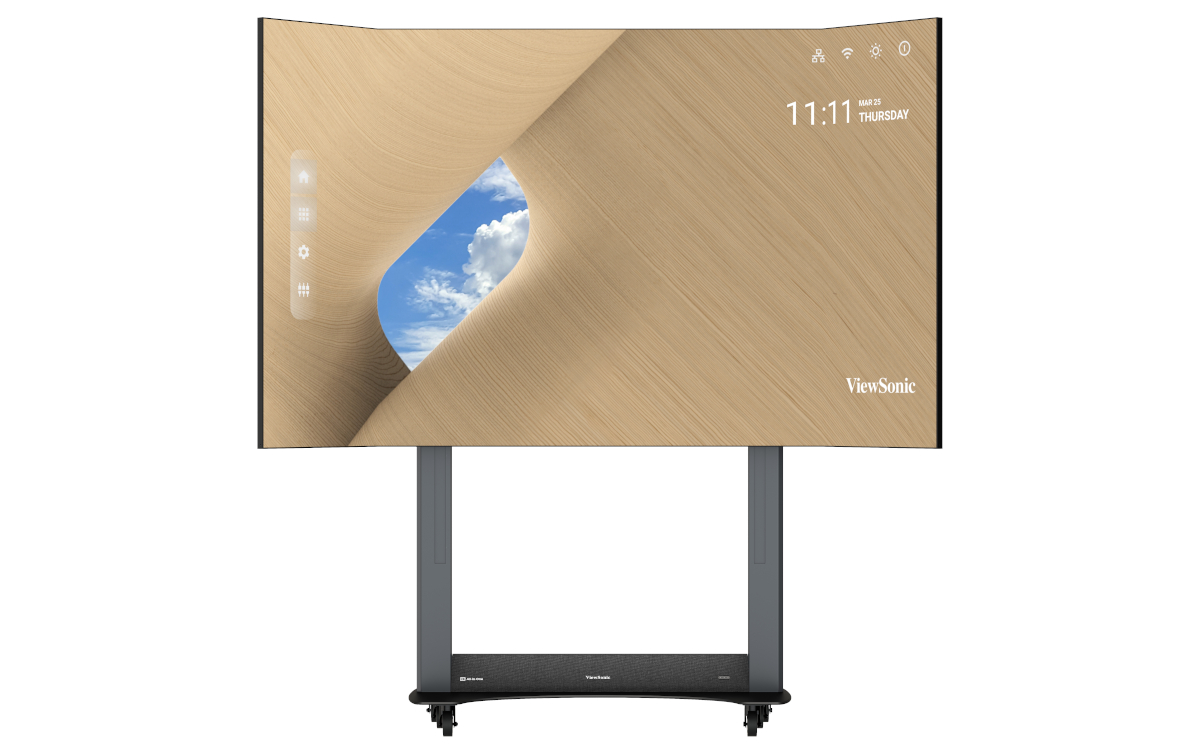 Die LED-Wall von Viewsonic reist gefaltet im Flightcase und wird vor Ort aufgeklappt. (Foto: ViewSonic)