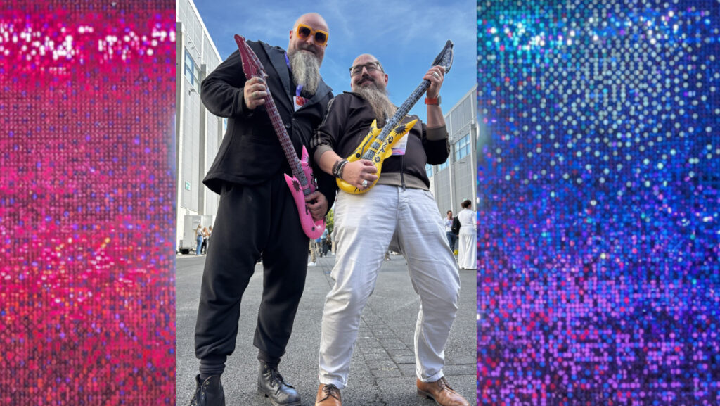 Bonus: Patrick Schröder von Vir2Store und Christian Flohr von Xplace als ZZ-Top-Coverband (kein AI! Foto privat)