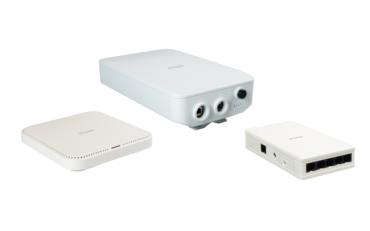 Von links: DAP-E3620, DAP-E3620OU und DAP-E3620W (Foto: D-Link)