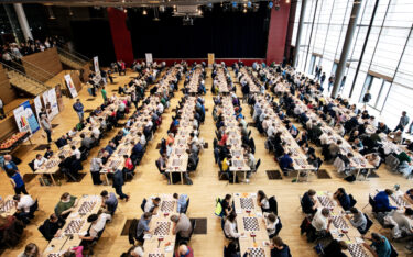 So sieht eine Amateurturnier beim Schachgipfel aus. (Foto: Stev Bonhage / Deutscher Schachbund)