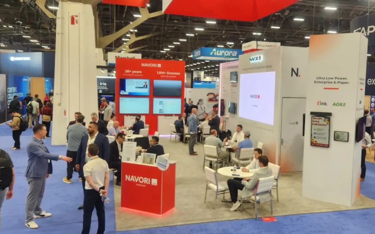 Der Navori-Stand auf der Infocomm in Las vegas (Foto: invidis)