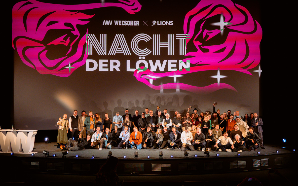 Gruppenbild der deutschen Cannes-Lions-Gewinner 2026 (Foto: Weischer)