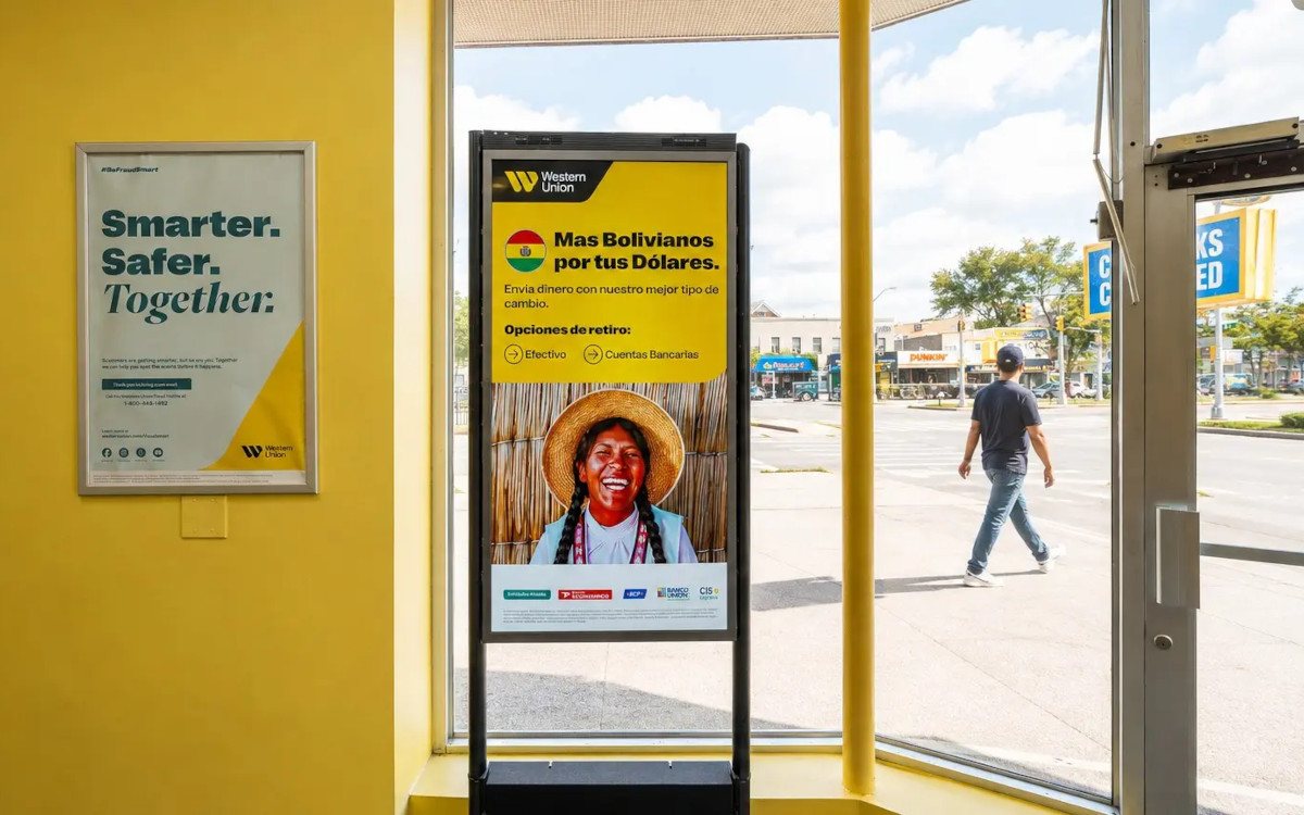Das Retail-Media-Network von Western Union ist nun programmatisch angeschlossen. (Foto: Screenverse)