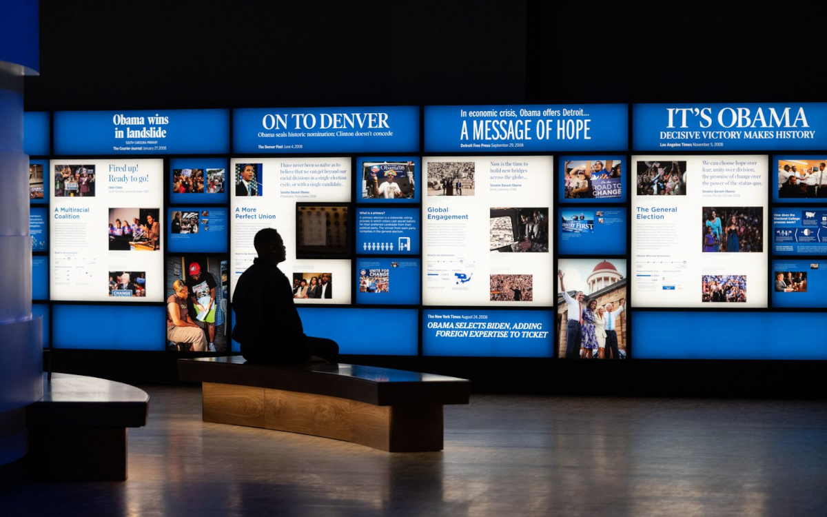 Im neuen Präsidentenmuseum in Chicago laufen Displays, Projektionen und Audio über Mediaserver aus Österreich. (Foto: The Obama Foundation)