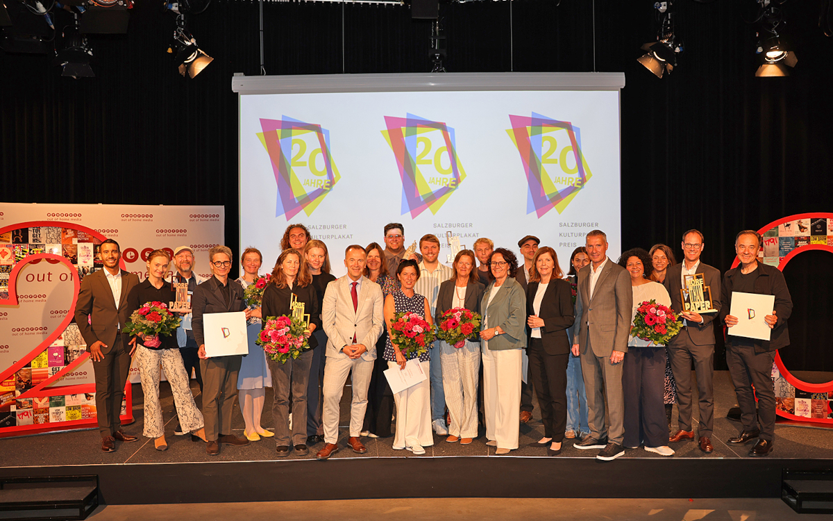 Das Siegerfoto des Salzburger Kulturplakatpreis 2026 (Foto: PROGRESS WERBUNG)