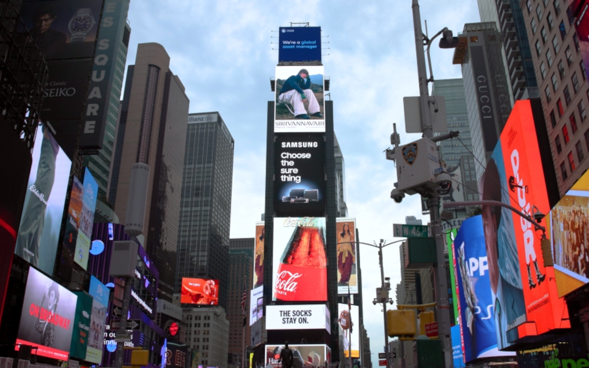 Am Times Square in New York wirbt Samsung noch bis Ende Oktober für seine SSDs. (Foto: Samsung)
