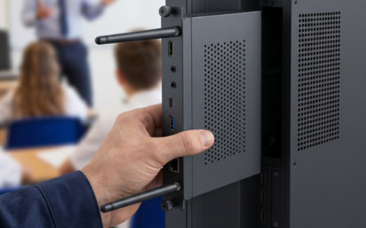 Mit dem Modul Studio OPS will I3Connect Touchdisplays aus dem früheren Ctouch-Sortiment länger im Einsatz halten. (Foto: i3CONNECT)