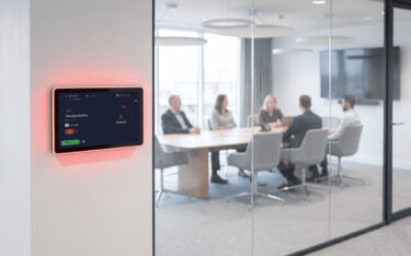 Meetwise verknüpft Besprechungsräume, Arbeitsplätze und Empfang in einem System, den britischen Vertrieb übernimmt X-Twenty exklusiv. (Foto: X-Twenty)